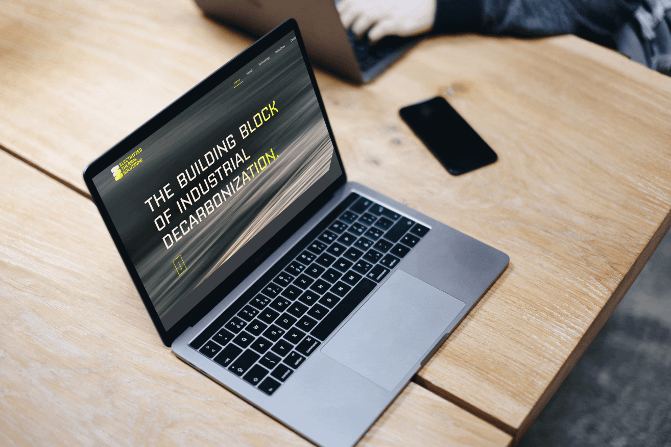 ETS Brand Identity Website Mockup