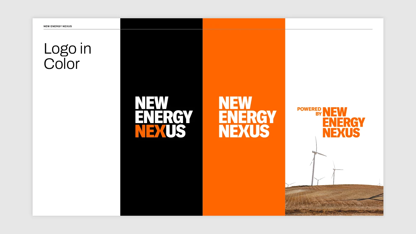 Nex logo in color options