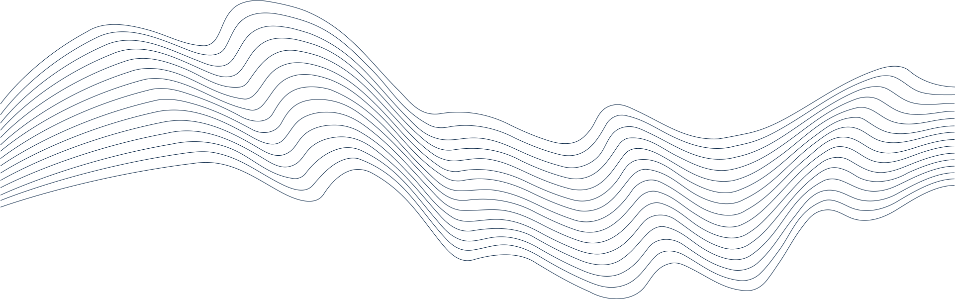 Four Fin wave linework